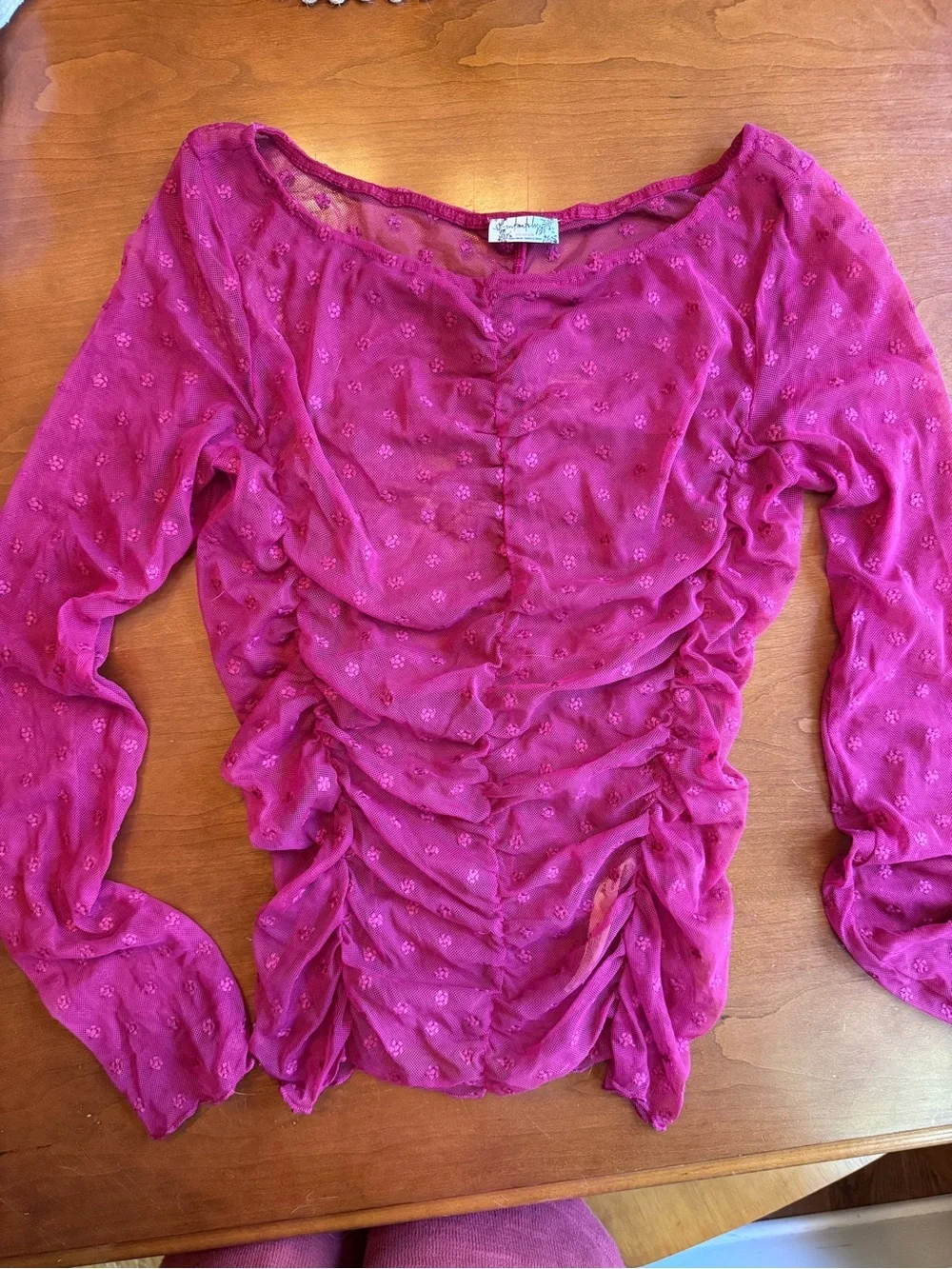 Free People Most Likely Layering Top In Glass Roses size S